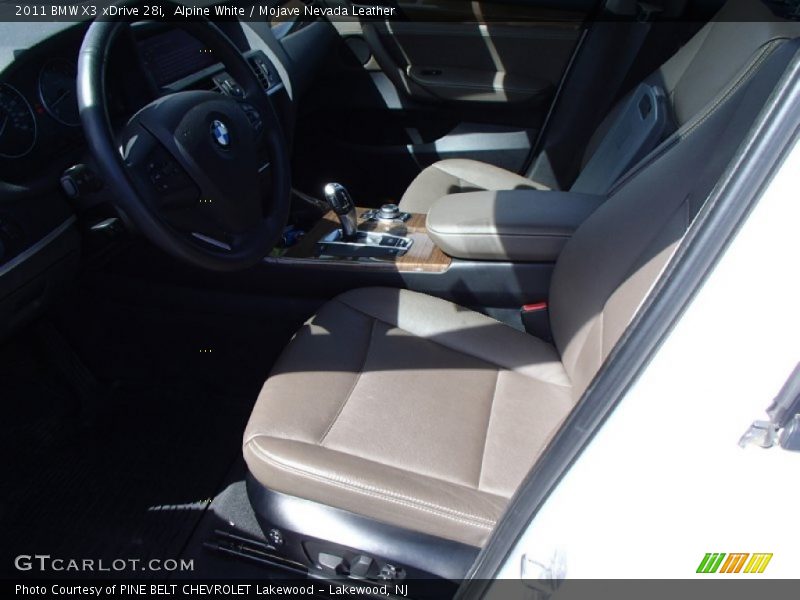Alpine White / Mojave Nevada Leather 2011 BMW X3 xDrive 28i