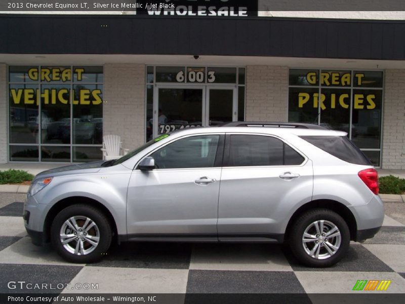 Silver Ice Metallic / Jet Black 2013 Chevrolet Equinox LT