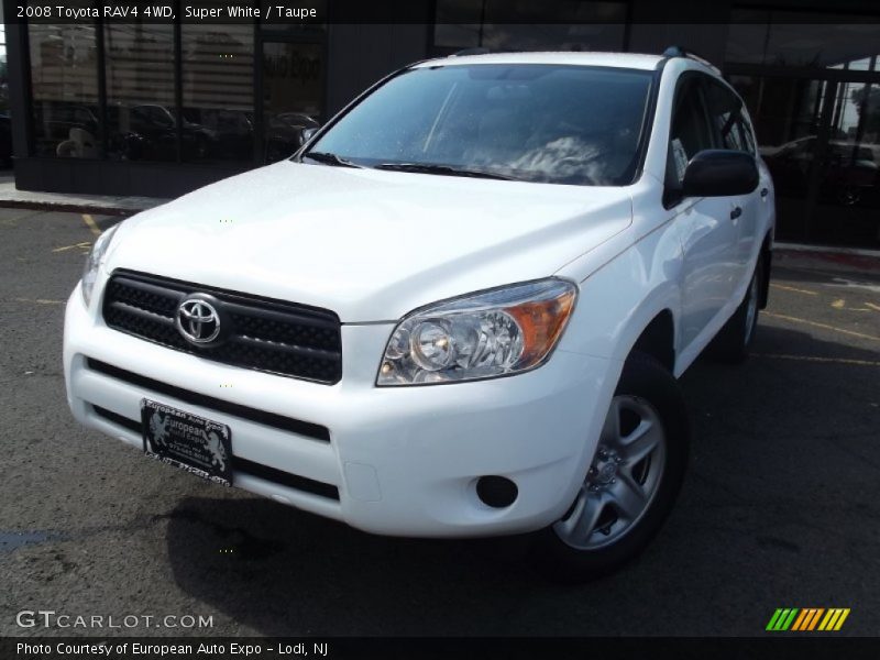 Super White / Taupe 2008 Toyota RAV4 4WD