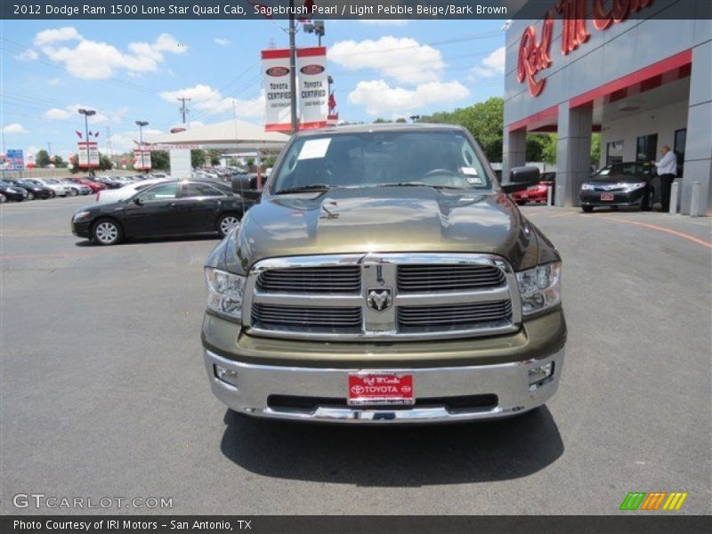 Sagebrush Pearl / Light Pebble Beige/Bark Brown 2012 Dodge Ram 1500 Lone Star Quad Cab