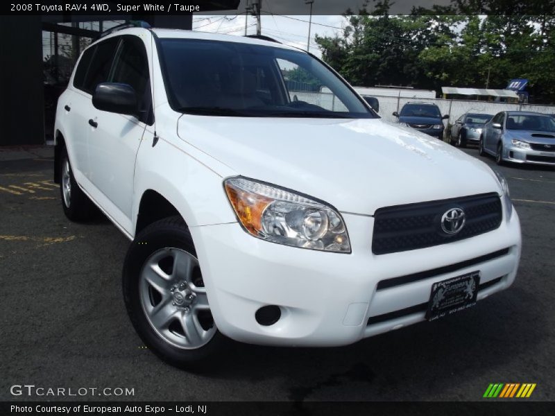 Super White / Taupe 2008 Toyota RAV4 4WD