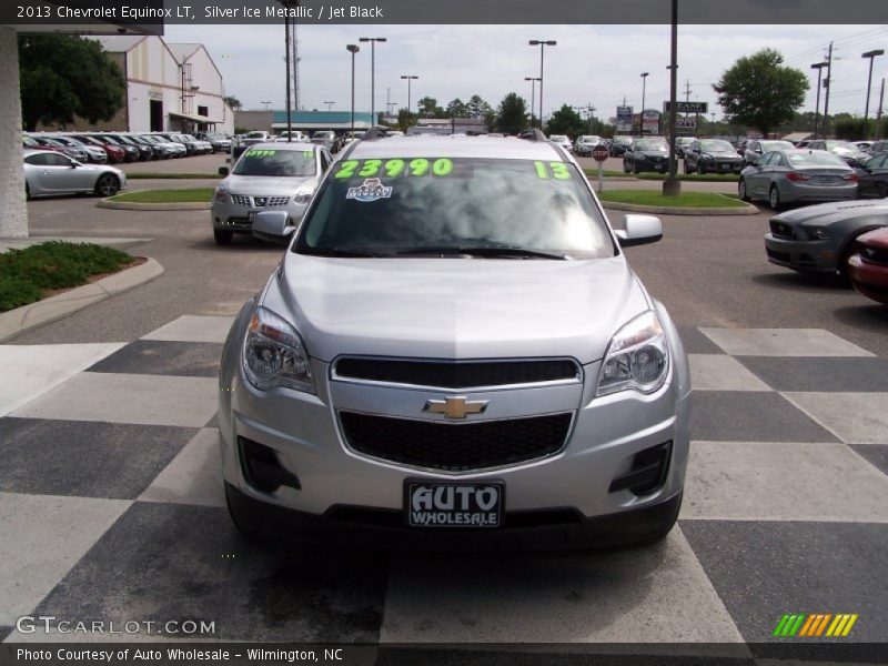 Silver Ice Metallic / Jet Black 2013 Chevrolet Equinox LT