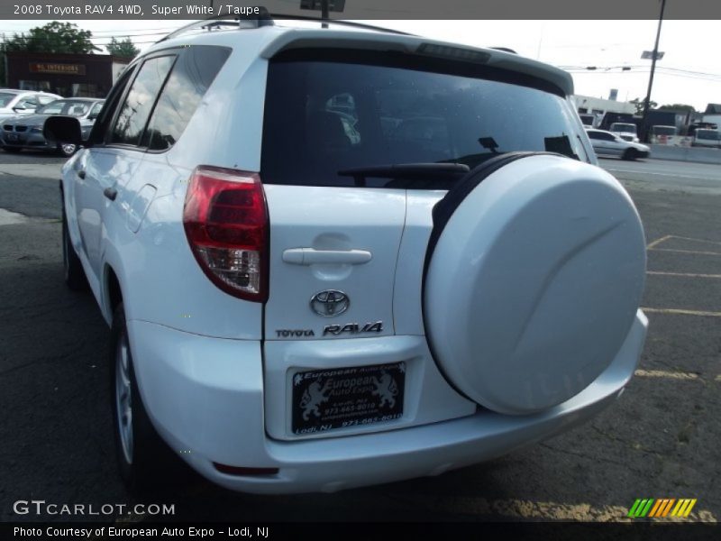 Super White / Taupe 2008 Toyota RAV4 4WD