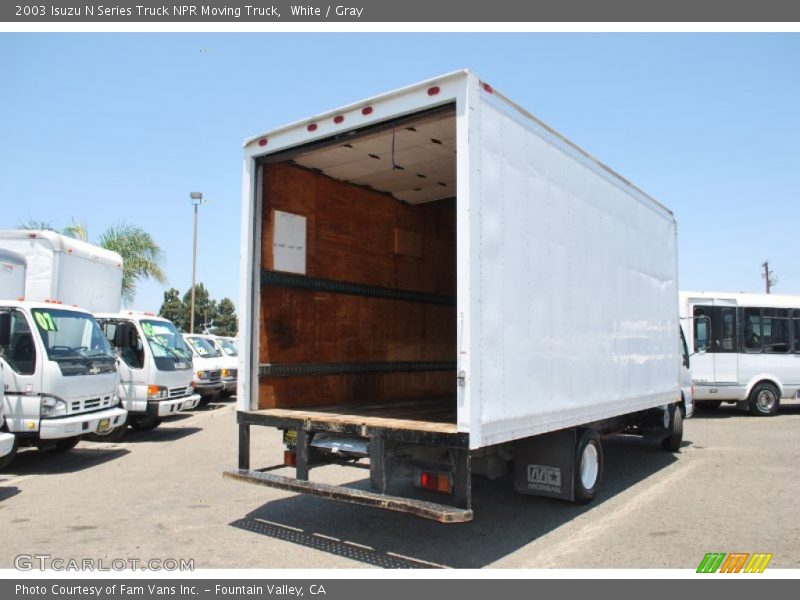 White / Gray 2003 Isuzu N Series Truck NPR Moving Truck