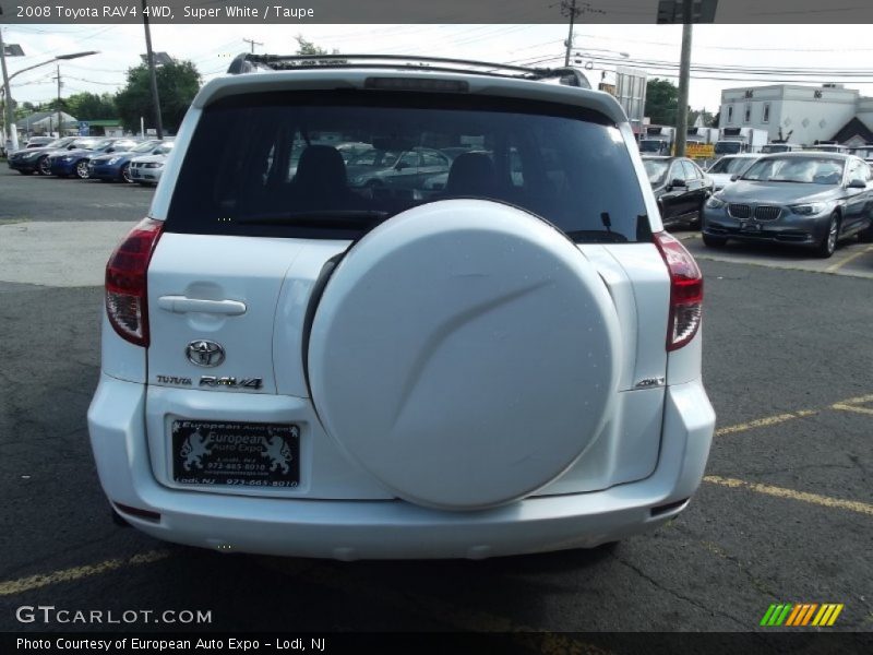 Super White / Taupe 2008 Toyota RAV4 4WD