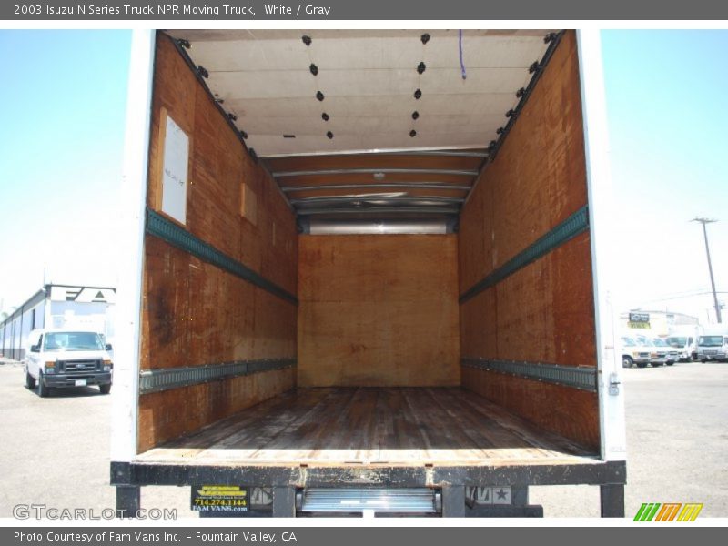 White / Gray 2003 Isuzu N Series Truck NPR Moving Truck