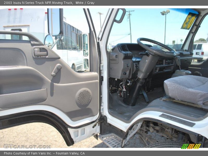 White / Gray 2003 Isuzu N Series Truck NPR Moving Truck