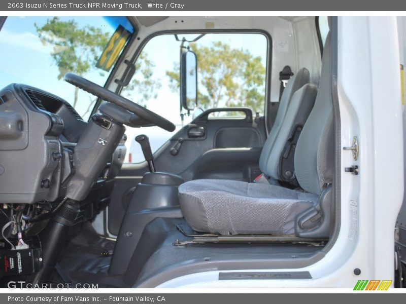 White / Gray 2003 Isuzu N Series Truck NPR Moving Truck