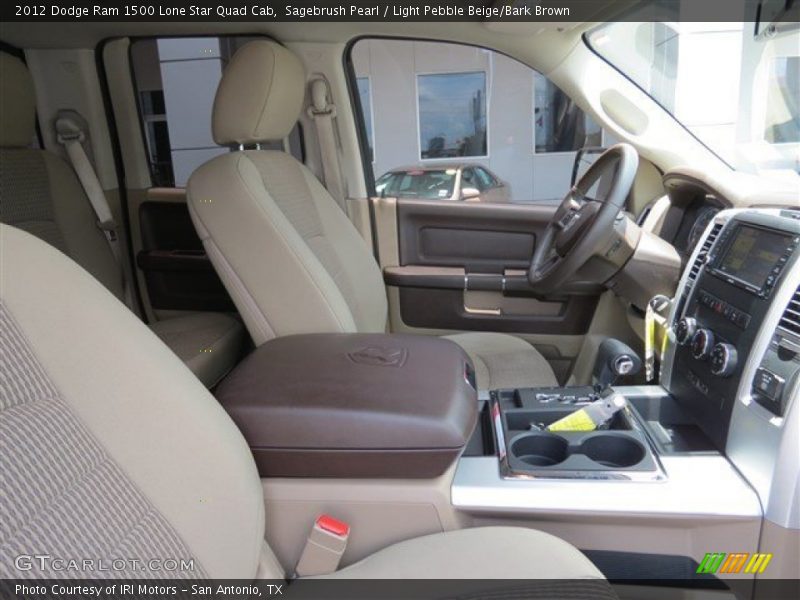 Sagebrush Pearl / Light Pebble Beige/Bark Brown 2012 Dodge Ram 1500 Lone Star Quad Cab