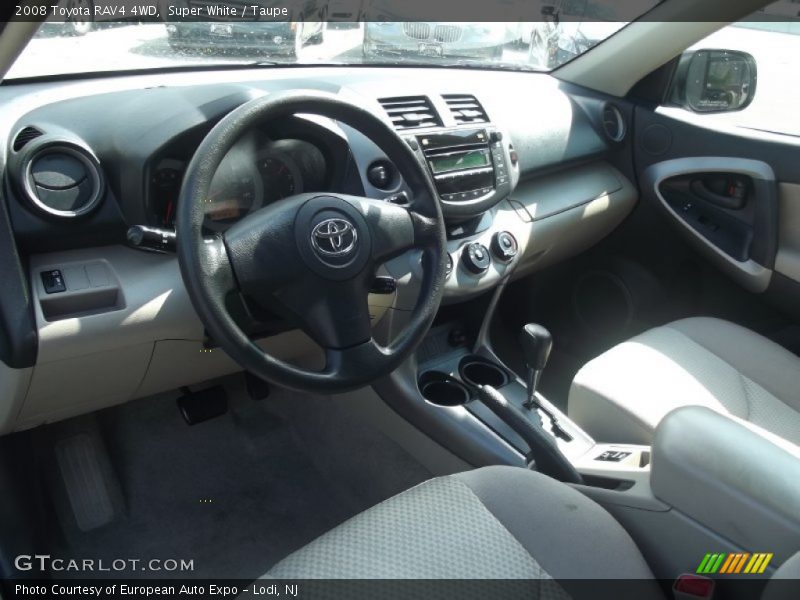Super White / Taupe 2008 Toyota RAV4 4WD