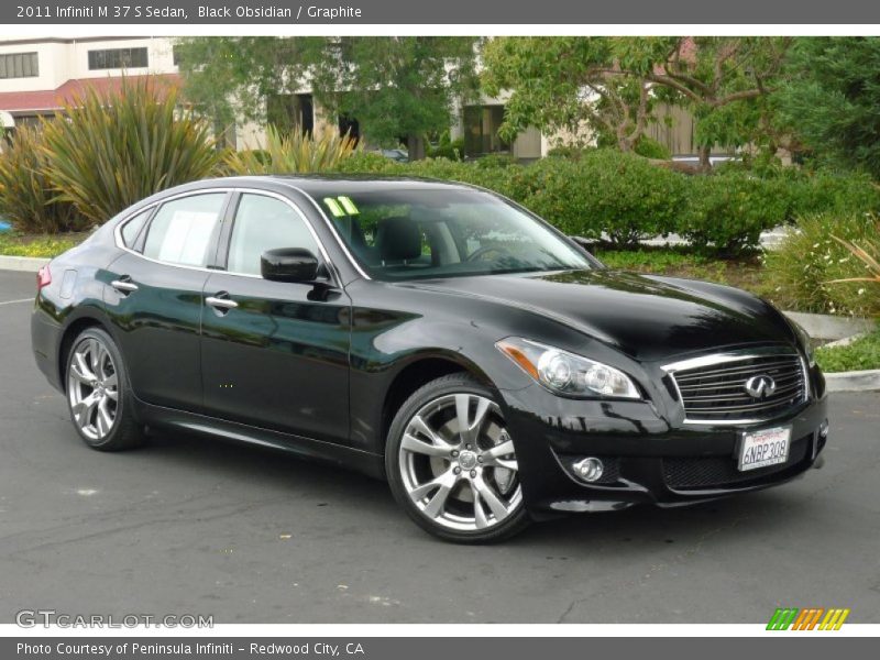 Black Obsidian / Graphite 2011 Infiniti M 37 S Sedan