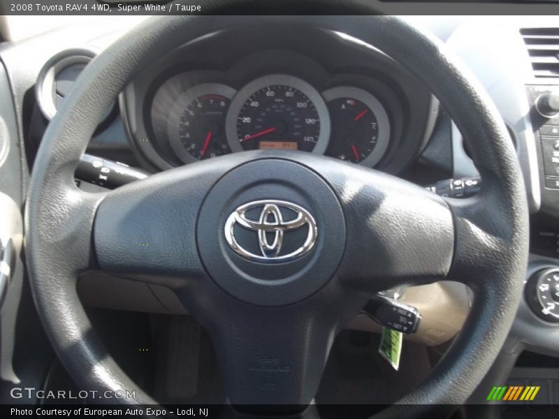 Super White / Taupe 2008 Toyota RAV4 4WD