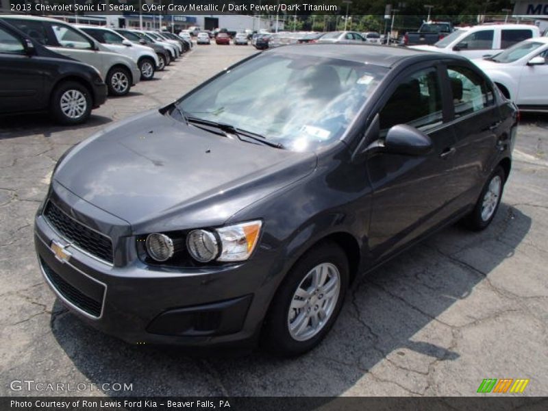 Cyber Gray Metallic / Dark Pewter/Dark Titanium 2013 Chevrolet Sonic LT Sedan