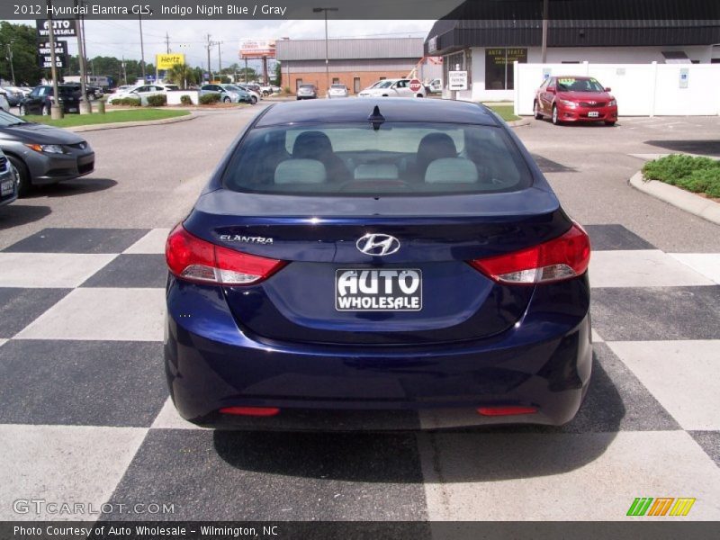 Indigo Night Blue / Gray 2012 Hyundai Elantra GLS