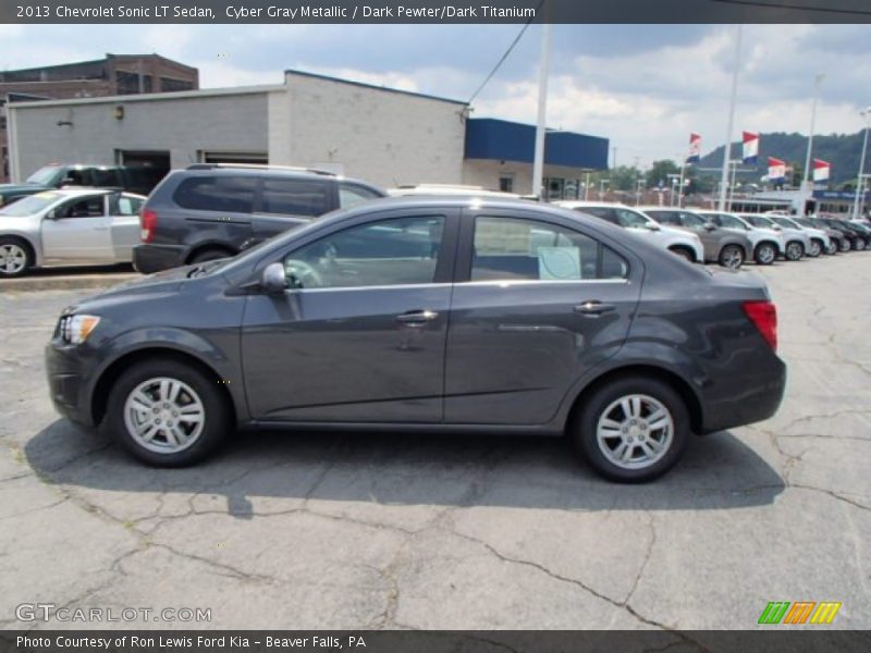 Cyber Gray Metallic / Dark Pewter/Dark Titanium 2013 Chevrolet Sonic LT Sedan