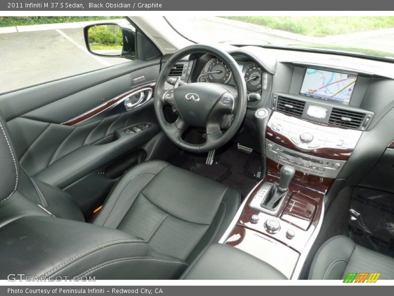 Black Obsidian / Graphite 2011 Infiniti M 37 S Sedan