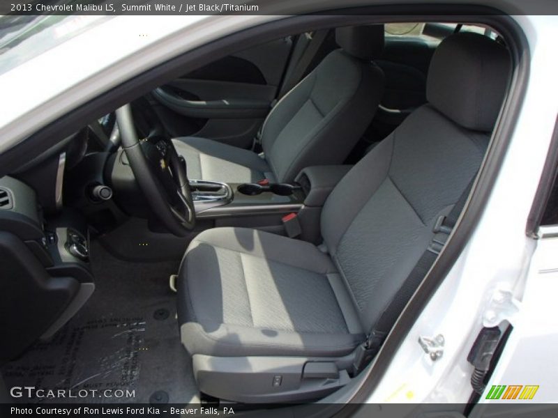 Summit White / Jet Black/Titanium 2013 Chevrolet Malibu LS