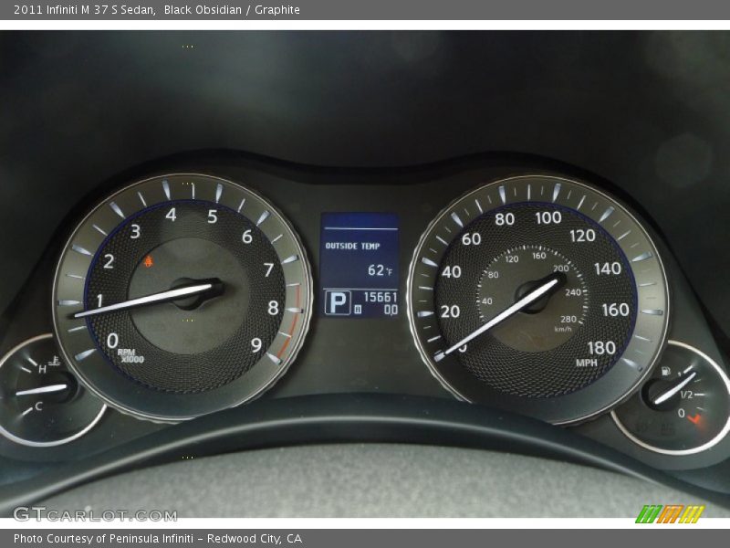 Black Obsidian / Graphite 2011 Infiniti M 37 S Sedan
