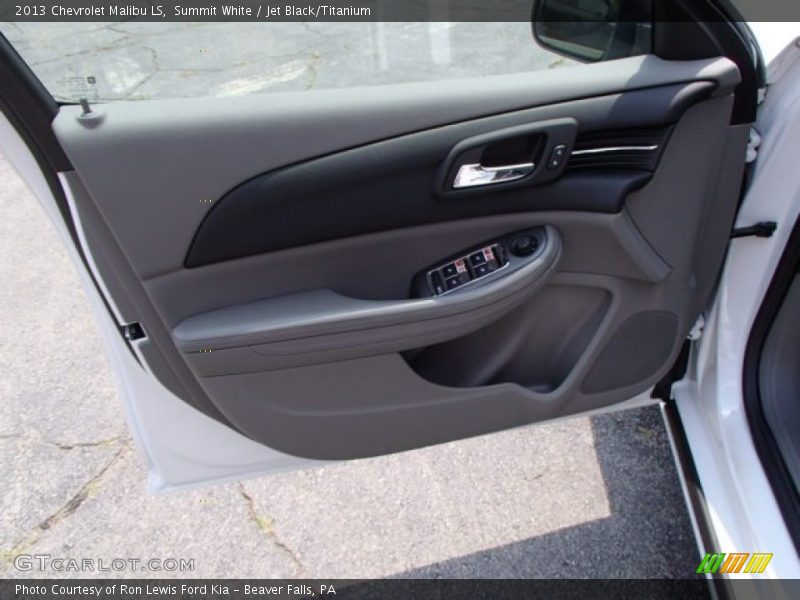 Summit White / Jet Black/Titanium 2013 Chevrolet Malibu LS