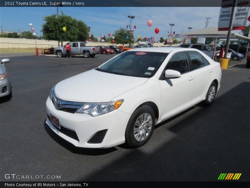 Super White / Ivory 2012 Toyota Camry LE