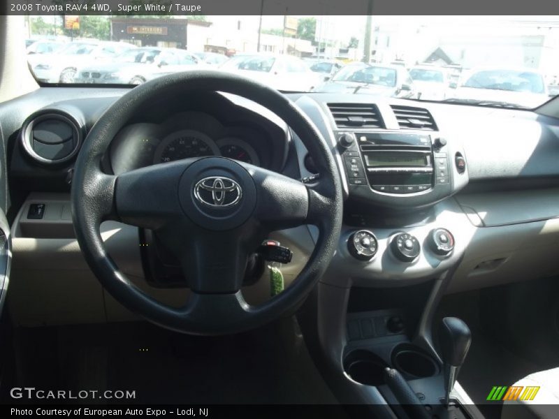 Super White / Taupe 2008 Toyota RAV4 4WD