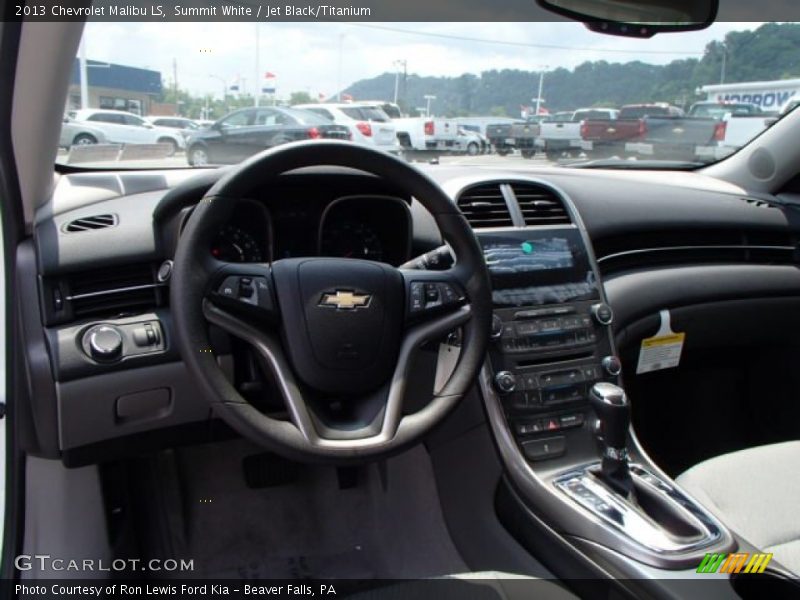 Summit White / Jet Black/Titanium 2013 Chevrolet Malibu LS