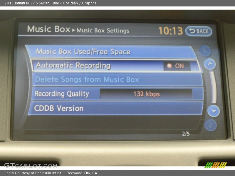 Black Obsidian / Graphite 2011 Infiniti M 37 S Sedan