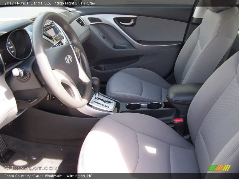 Indigo Night Blue / Gray 2012 Hyundai Elantra GLS