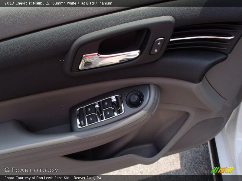 Summit White / Jet Black/Titanium 2013 Chevrolet Malibu LS