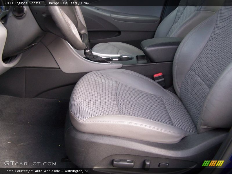 Indigo Blue Pearl / Gray 2011 Hyundai Sonata SE