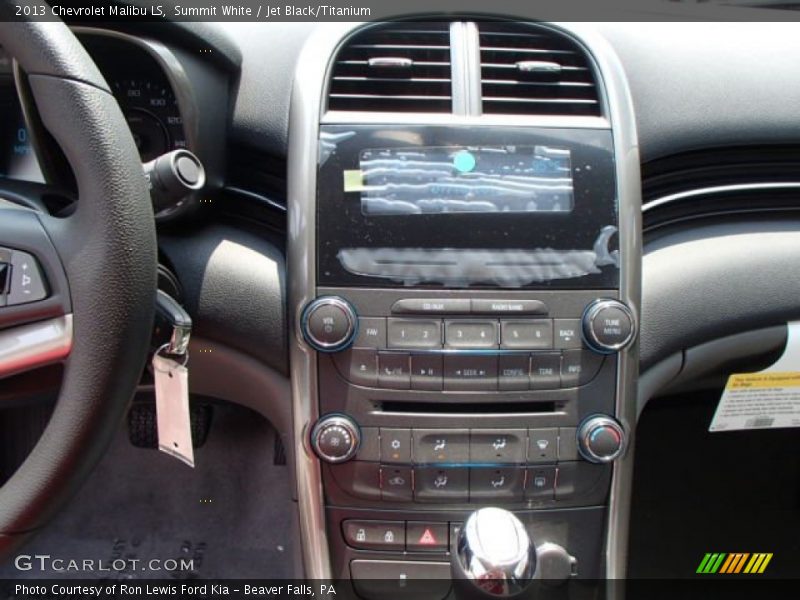 Summit White / Jet Black/Titanium 2013 Chevrolet Malibu LS