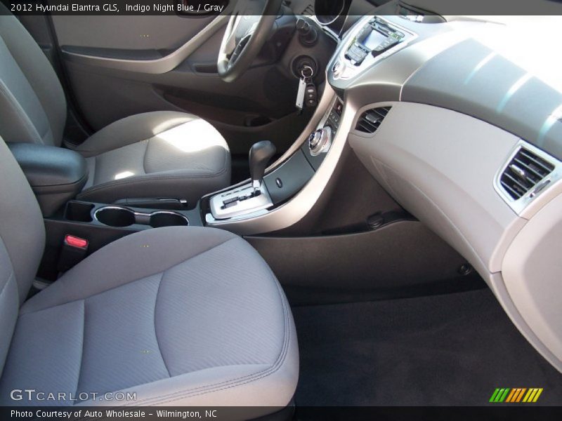 Indigo Night Blue / Gray 2012 Hyundai Elantra GLS