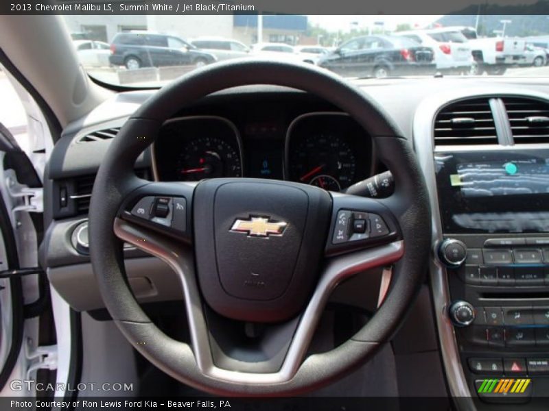 Summit White / Jet Black/Titanium 2013 Chevrolet Malibu LS