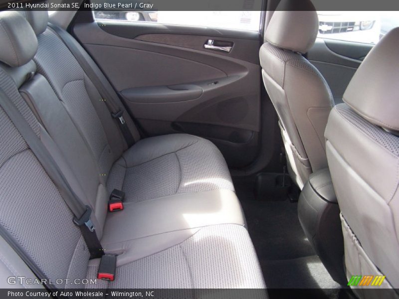 Indigo Blue Pearl / Gray 2011 Hyundai Sonata SE