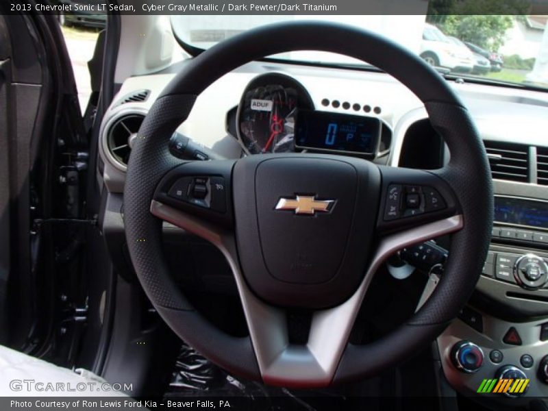 Cyber Gray Metallic / Dark Pewter/Dark Titanium 2013 Chevrolet Sonic LT Sedan
