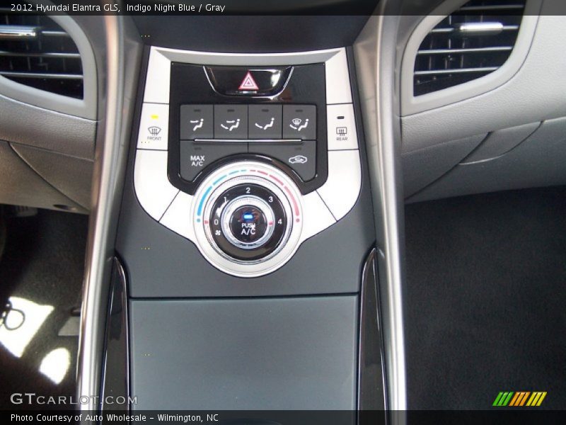 Indigo Night Blue / Gray 2012 Hyundai Elantra GLS