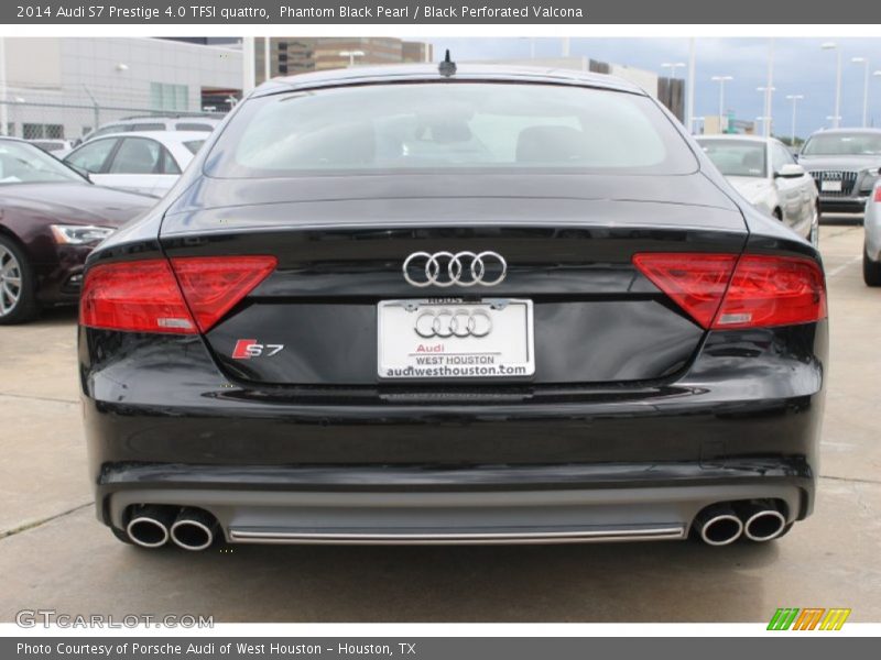 Phantom Black Pearl / Black Perforated Valcona 2014 Audi S7 Prestige 4.0 TFSI quattro