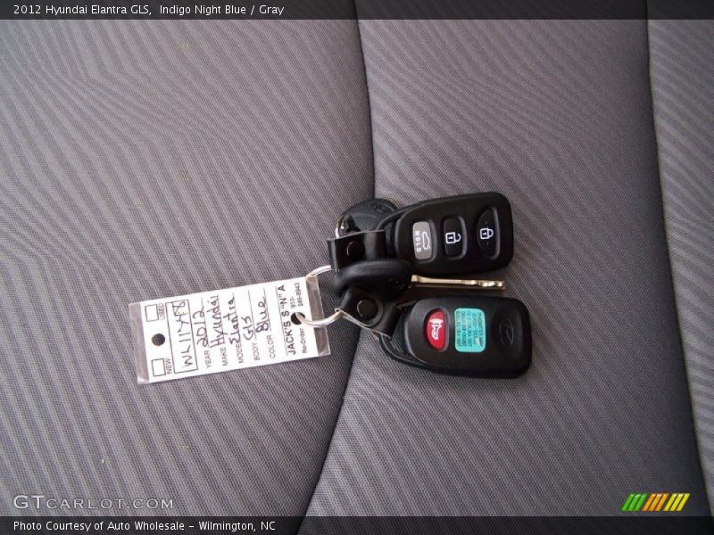 Indigo Night Blue / Gray 2012 Hyundai Elantra GLS
