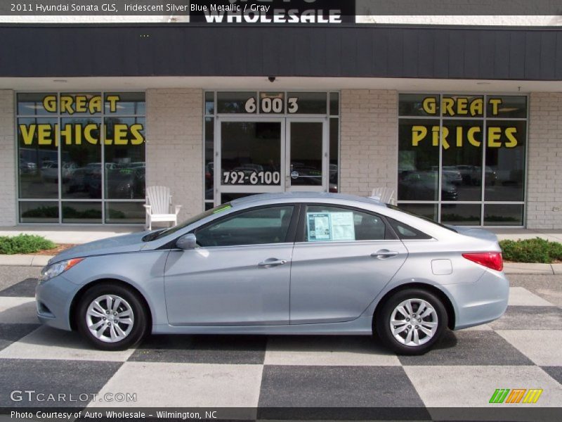 Iridescent Silver Blue Metallic / Gray 2011 Hyundai Sonata GLS