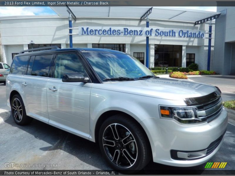 Ingot Silver Metallic / Charcoal Black 2013 Ford Flex Limited
