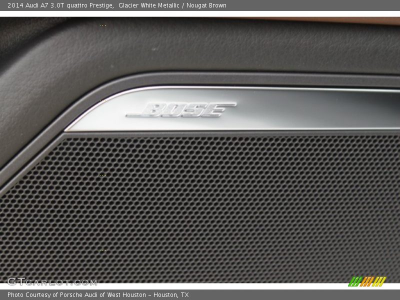 Glacier White Metallic / Nougat Brown 2014 Audi A7 3.0T quattro Prestige