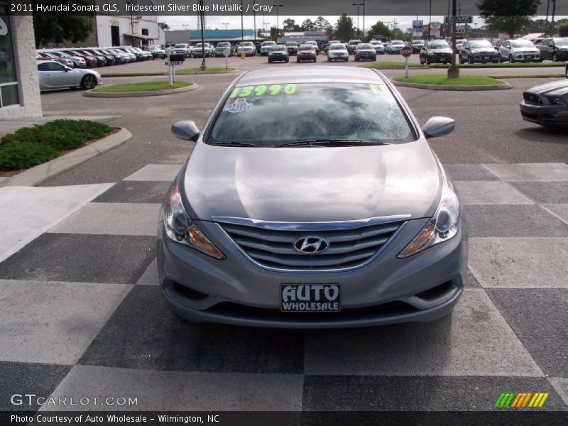 Iridescent Silver Blue Metallic / Gray 2011 Hyundai Sonata GLS