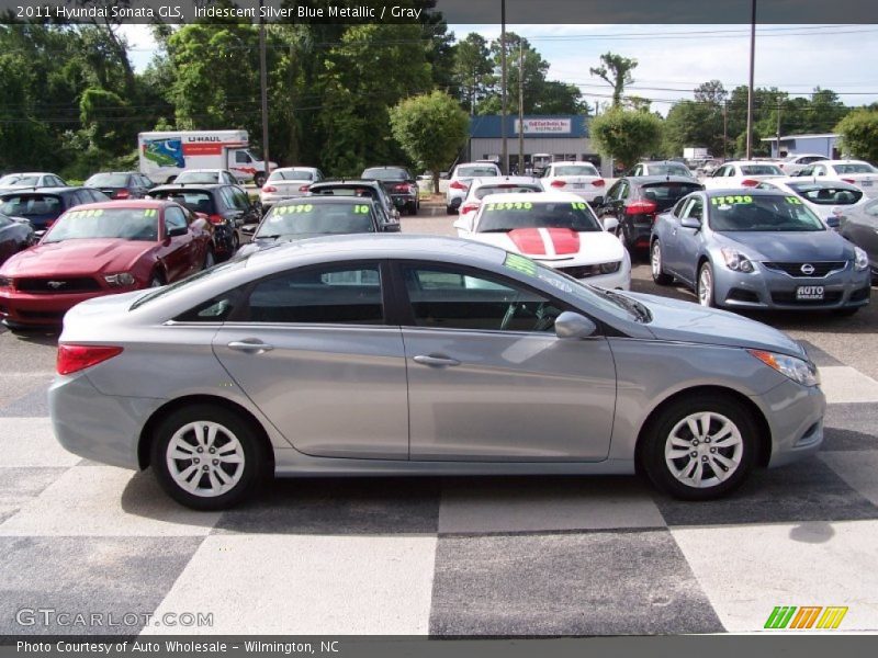 Iridescent Silver Blue Metallic / Gray 2011 Hyundai Sonata GLS