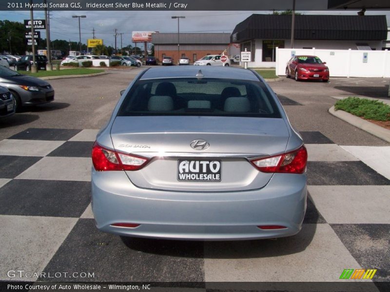 Iridescent Silver Blue Metallic / Gray 2011 Hyundai Sonata GLS