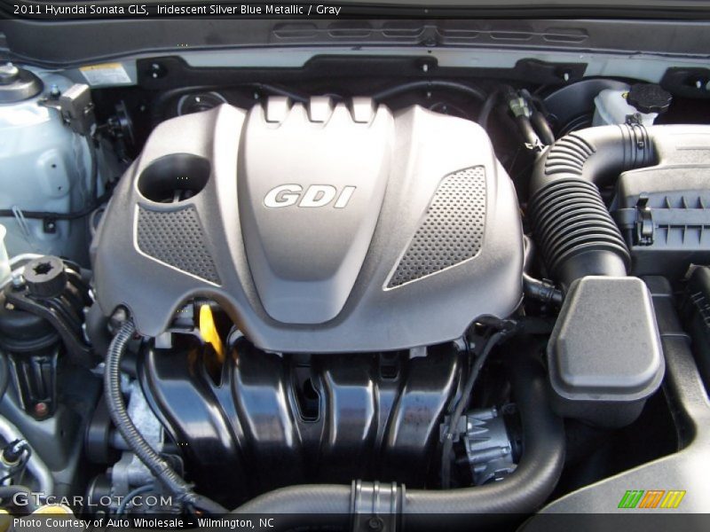 Iridescent Silver Blue Metallic / Gray 2011 Hyundai Sonata GLS