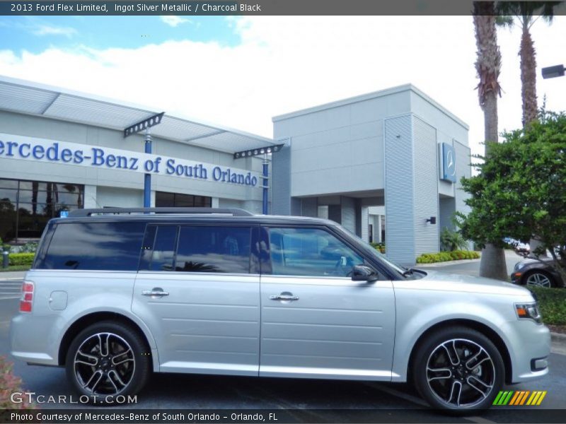 Ingot Silver Metallic / Charcoal Black 2013 Ford Flex Limited