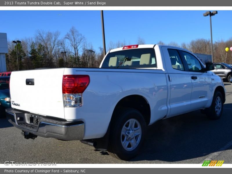Super White / Sand Beige 2013 Toyota Tundra Double Cab