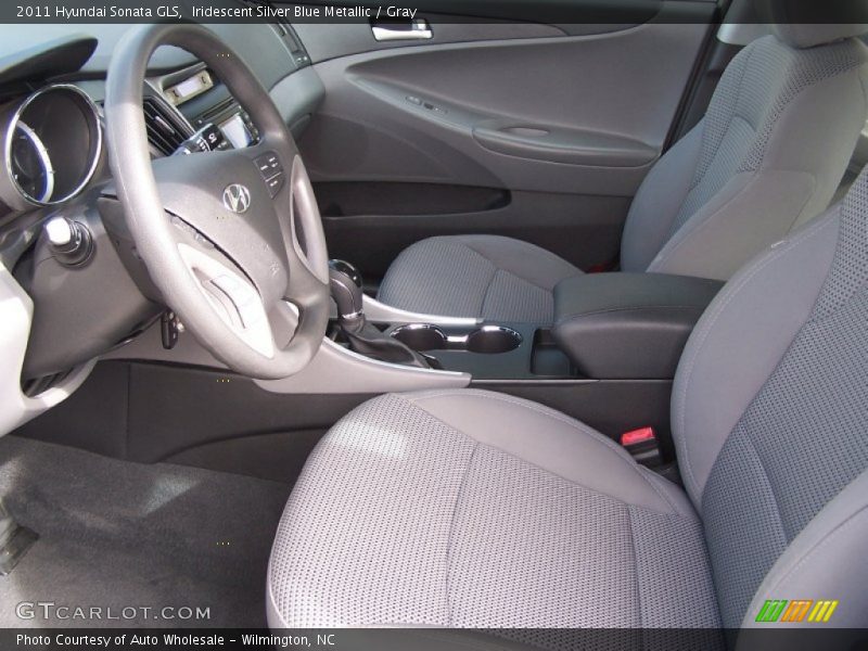 Iridescent Silver Blue Metallic / Gray 2011 Hyundai Sonata GLS
