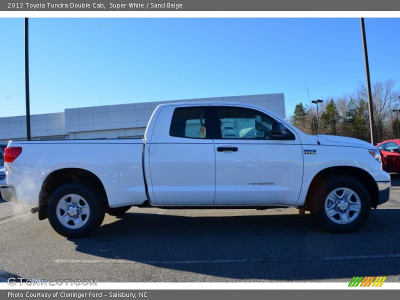 Super White / Sand Beige 2013 Toyota Tundra Double Cab