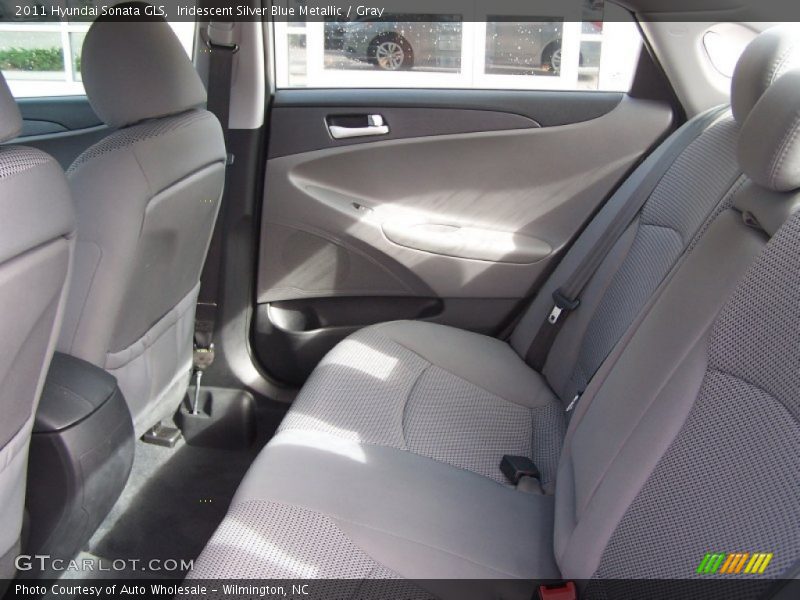 Iridescent Silver Blue Metallic / Gray 2011 Hyundai Sonata GLS